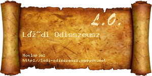 Ládi Odisszeusz névjegykártya
